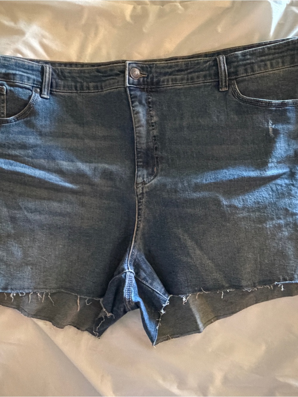 Sophia Vergara Women's Denim Cutoff Jean Shorts. Size 28W